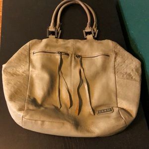 L.A.M.B.  gray taupe purse with dust bag